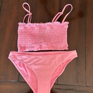 Barbiecore Pink Target Two-piece Bathing suit- Juniors Size S🎀🎀